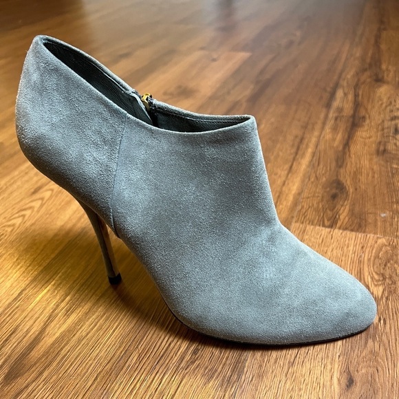 Gucci Shoes - Gucci Gray Suede Stiletto Ankle Boot Women's Size 37.5